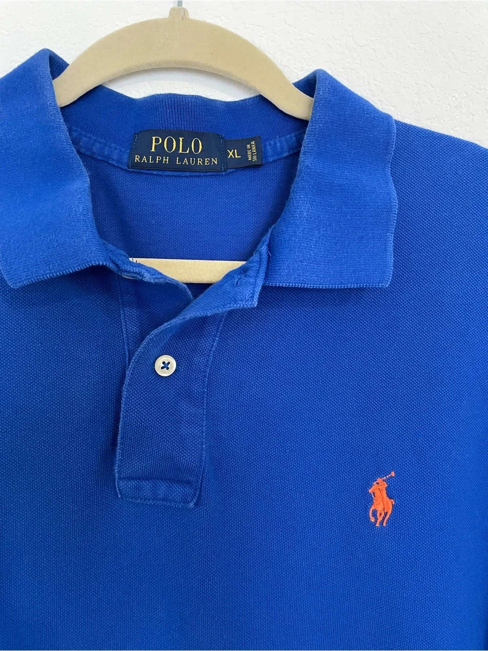Polo by Ralph Lauren Royal Blue Polo with Orange Pony